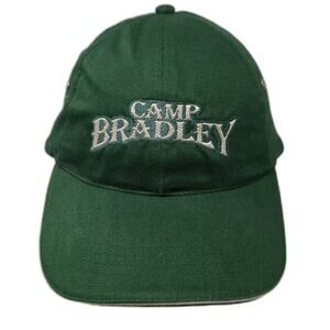 KC Caps Headshot Baseball Cap Green Silver One Size Slideback Camp Bradley Hat